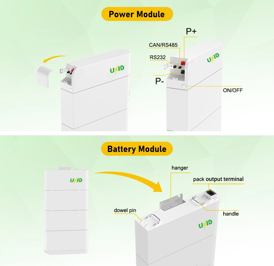 15kwh Power Storage BMS for Lithium Ion Battery Batteries Pack for Residential