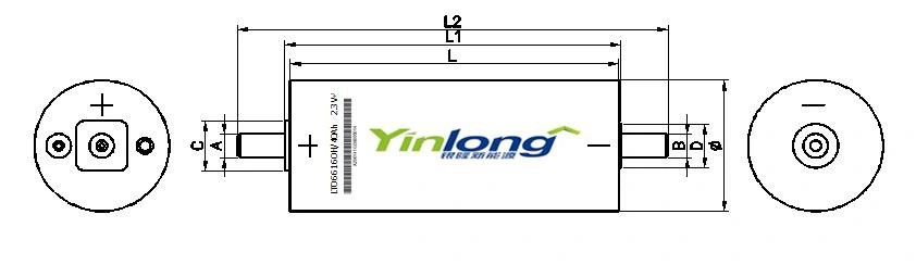 Wide Temperature Solar Energy Pack Yinlong 2.3V 40ah Lto Lithium Titanate Battery for Car Audio Solar Street Lights